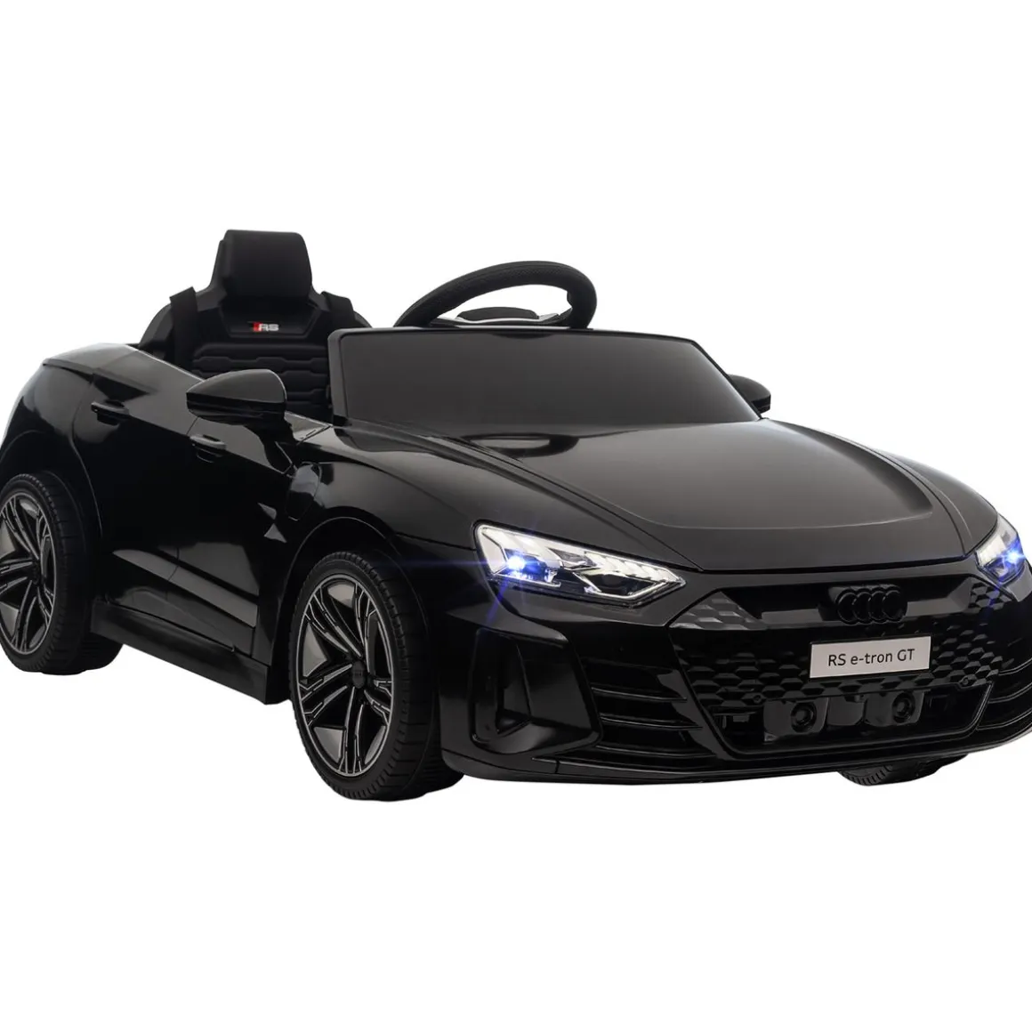 Coche eléctrico infantil Audi RS e-tron GT homcom con mando negro 3-5A