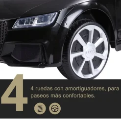 Coche eléctrico infantil con batería +3 años con música y luces 103x63x44 cm