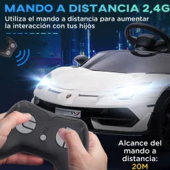 Coche eléctrico infantil Lamborghini Homcom con mando