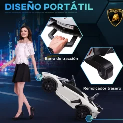 Coche eléctrico infantil Lamborghini Homcom con mando
