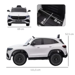 Coche eléctrico infantil Mercedes Benz EQA 12V con mando