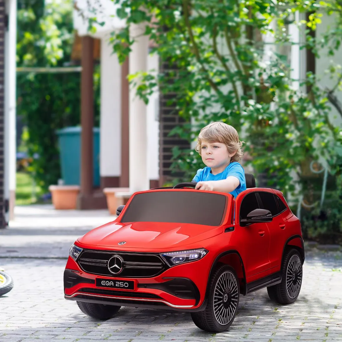 Coche eléctrico infantil Mercedes Benz EQA 12V con mando