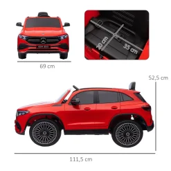 Coche eléctrico infantil Mercedes Benz EQA 12V con mando