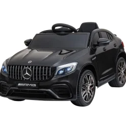 Coche eléctrico infantil Mercedes AMG Homcom con música + luces negro 55x115x70 cm