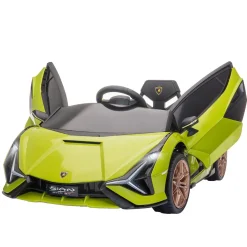 Cochecito eléctrico Lamborghini Sian Homcom con mando +3A 40x108x62 cm