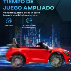 Cochecito eléctrico Mercedes-Benz AMG GTR Aiyaplay mando a distancia + música +3A