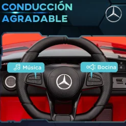 Cochecito eléctrico Mercedes-Benz AMG GTR Aiyaplay mando a distancia + música +3A