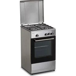 Cocina de gas con horno Infiniton CC57TAC 43L 3 fuegos inox 49 cm