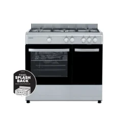 Cocina de gas con horno Infiniton CC9162XPB 5 fogones 60L inox 78x89x60 cm
