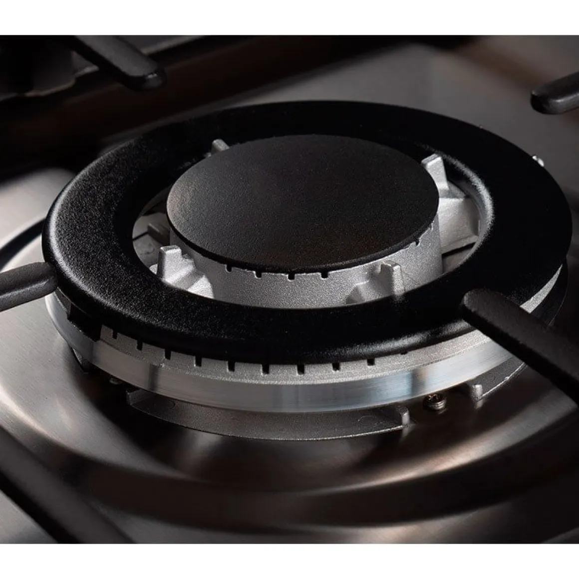 Cocina de gas con horno Infiniton CC9162XPB 5 fogones 60L inox 78x89x60 cm
