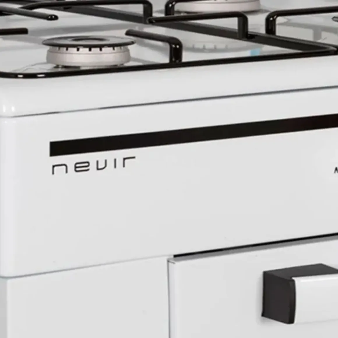 Cocina de gas Nevir NVR-CB4P 4 fuegos con portabombona blanco 50 cm