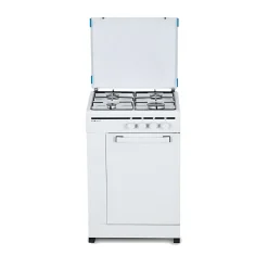 Cocina de gas Nevir NVR-CB4P 4 fuegos con portabombona blanco 50 cm