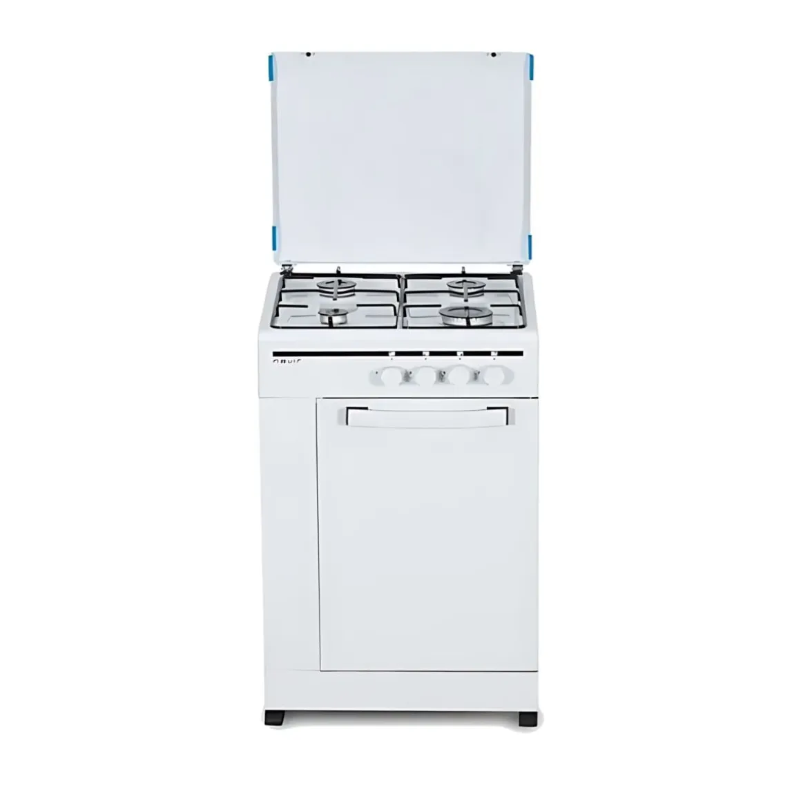 Cocina de gas Nevir NVR-CB4P 4 fuegos con portabombona blanco 50 cm