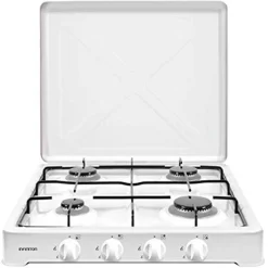 Cocina de gas portátil GGP-4F Infiniton 4 fuegos control mecánico blanco 15,4x49,4x55,8 cm