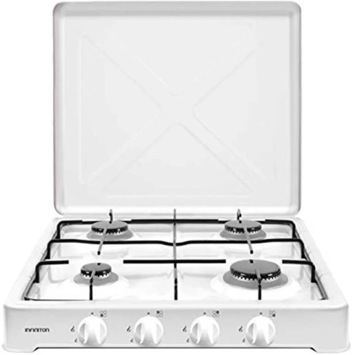 Cocina de gas portátil GGP-4F Infiniton 4 fuegos control mecánico blanco 15,4x49,4x55,8 cm