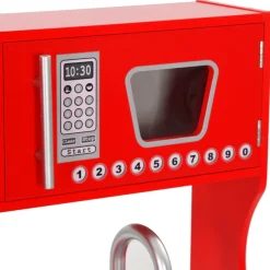 Cocina de juguete con accesorios +36 meses rojo 89x80x31 cm