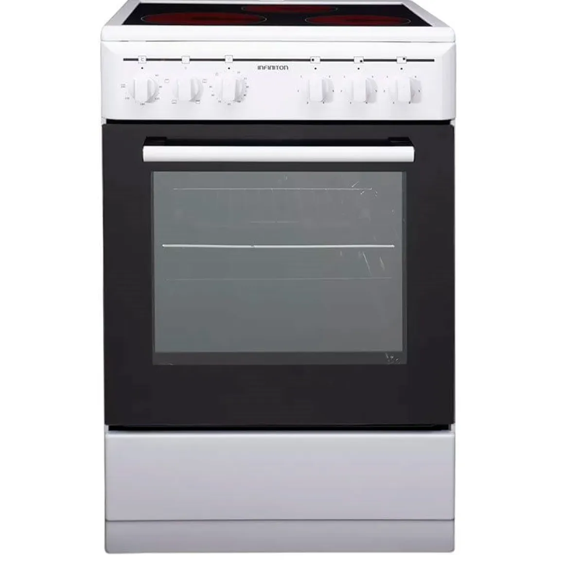 Cocina eléctrica CC-V350G Infiniton vitrocerámica+horno eléctrico 48L blanco/negro 85,5x50x56,5 cm