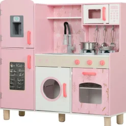 Cocina infantil Amapola Aiyaplay luces + sonidos rosa 91,6x90x33,3 cm