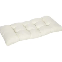 Cojín para banco Outsunny 2 plazas crema 8x110x48 cm