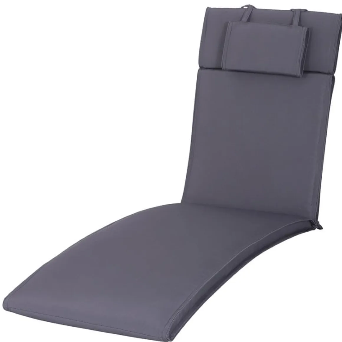 Cojín para tumbona Outsunny con reposacabezas 5x53x198 cm