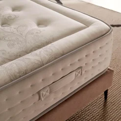 Colchón de muelles ensacados Artesanal Vip Nature tejido Jacquard firmeza media-alta crema 30 cm
