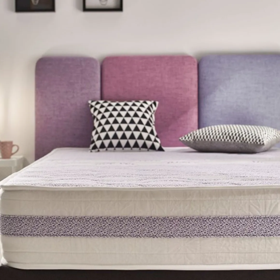 Colchón Dream Aloe Vera Matris viscoelástica núcleo High Density HR morado