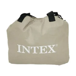 Colchón hinchable individual Dura-Beam Plus Intex con bomba eléctrica gris 46x99x191 cm