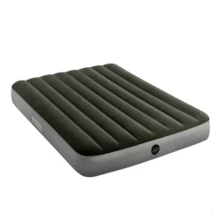 Colchón hinchable Intex Downy Full 2 personas bomba de pie gris 25x137x192 cm