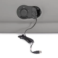 Colchón hinchable Intex Mid Rise Comfort plus 2 personas + bomba con USB gris 36x152x203 cm