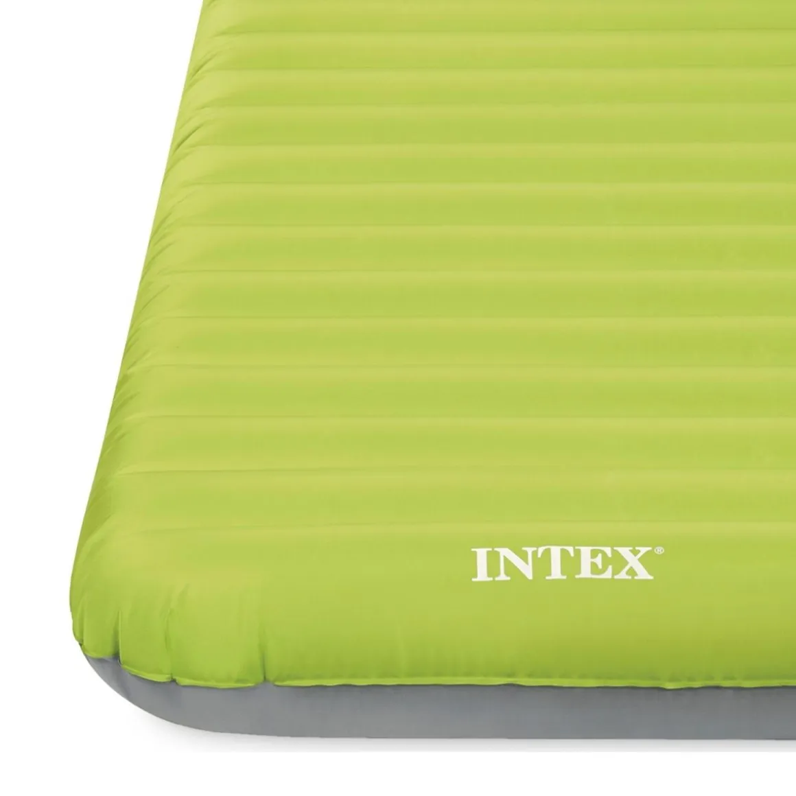 Colchón hinchable Intex TPU Camping Mat individual hinchador USB verde 17x76x191 cm
