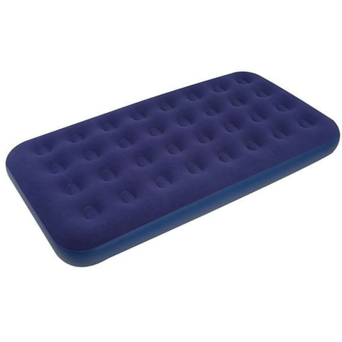 Colchón inflable flocado azul