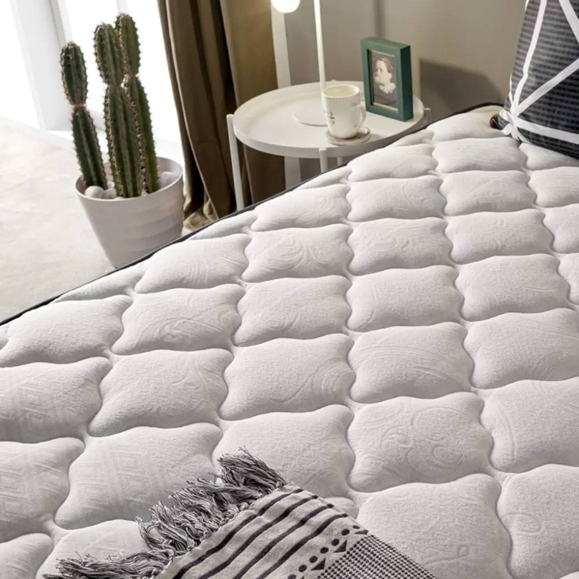 Colchón Luxury Biotherapy Matris viscoelástica núcleo Biotherapy HR microcápsulas de cera de abeja natural blanco