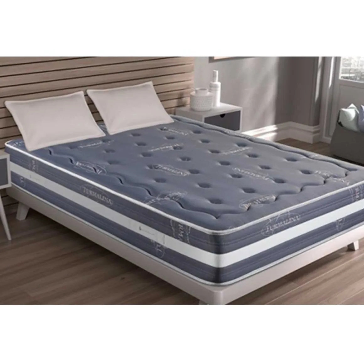 Colchón Turmalina Grey Matris espuma visco núcleo HR gris