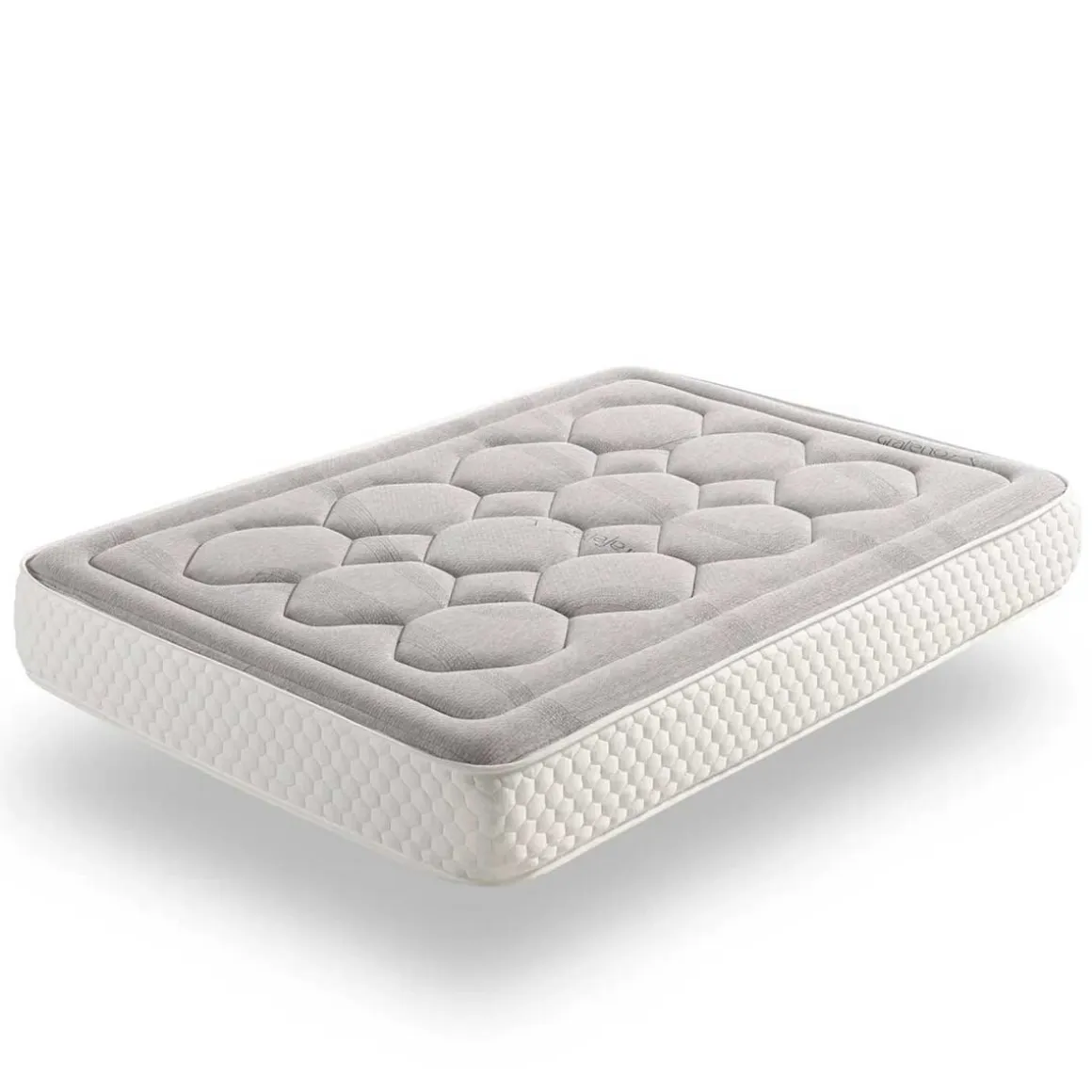 Colchón visco Natur Grafeno núcleo HR Bio Confort Plus antiestrés gris 28 cm