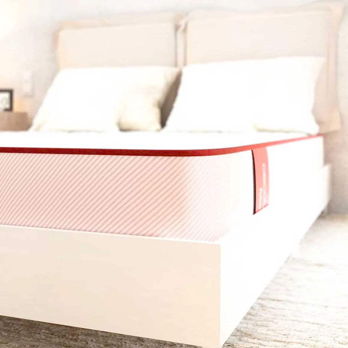 Colchón viscoelástico Cecotec Colchón Flow PureVital 1900 doble cara blanco 21 cm