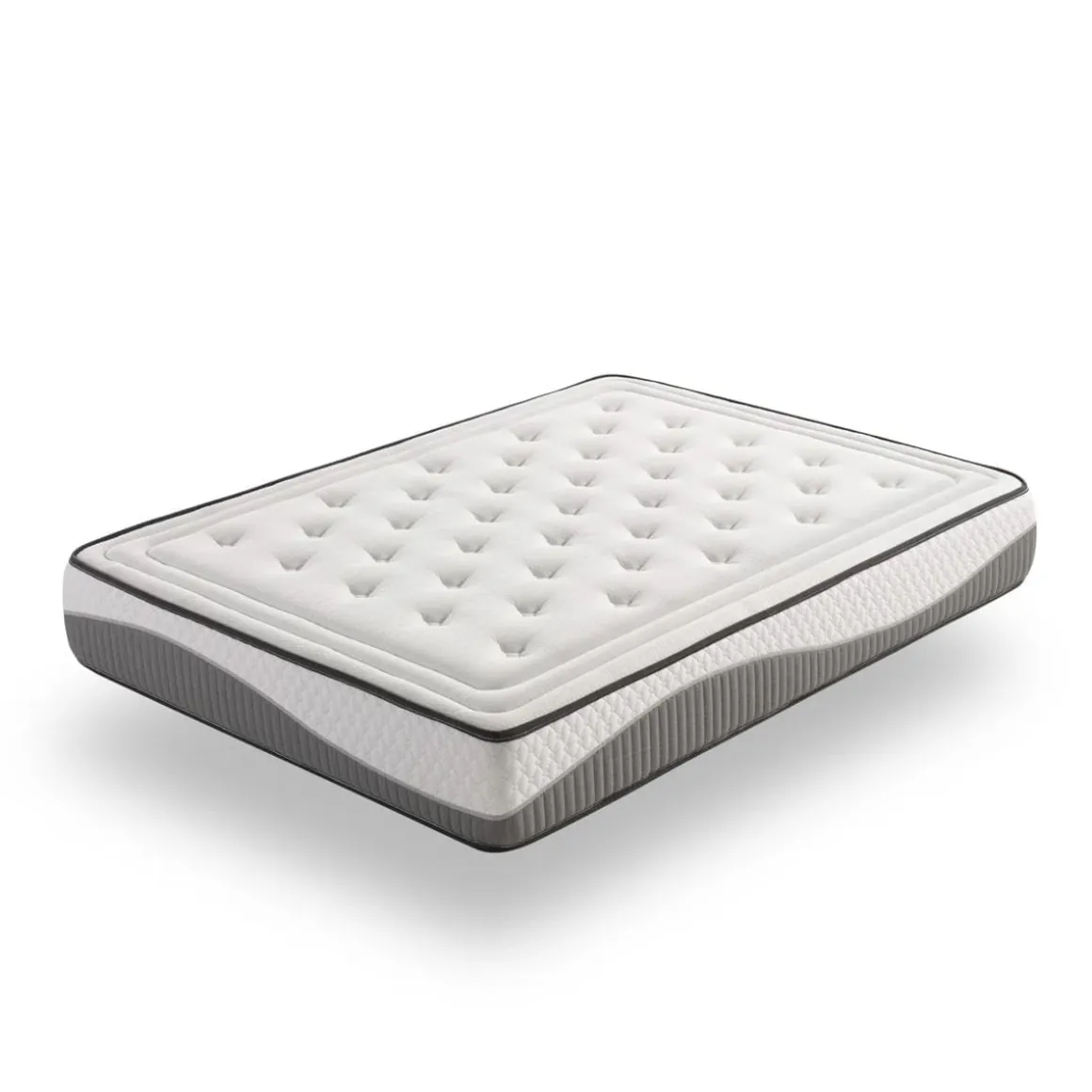 Colchón viscoelástico Clean Plus núcleo HR alta densidad blanco 28 cm