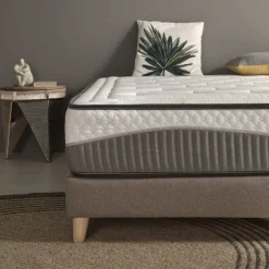 Colchón viscoelástico Clean Plus núcleo HR alta densidad blanco 28 cm
