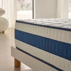 Colchón viscoelástico Luxury Air Balance núcleo HR blanco/azul 30 cm