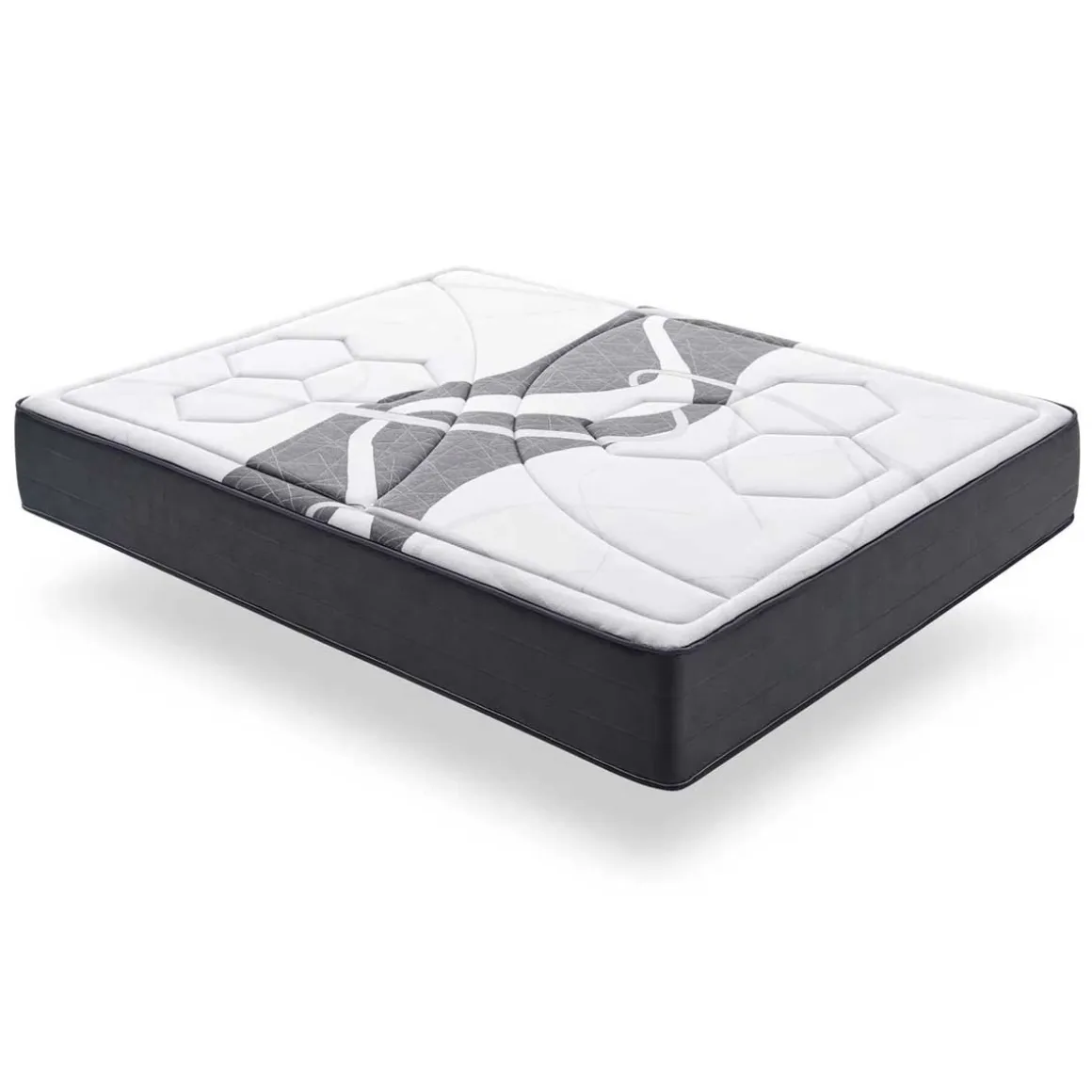 Colchón viscoelástico Luxury Memory Grafeno núcleo HR con visco Grafeno blanco 30 cm
