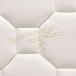 Colchón viscoelástico Visco Luxury Bamboo fibras de bambú blanco/marrón 20 cm