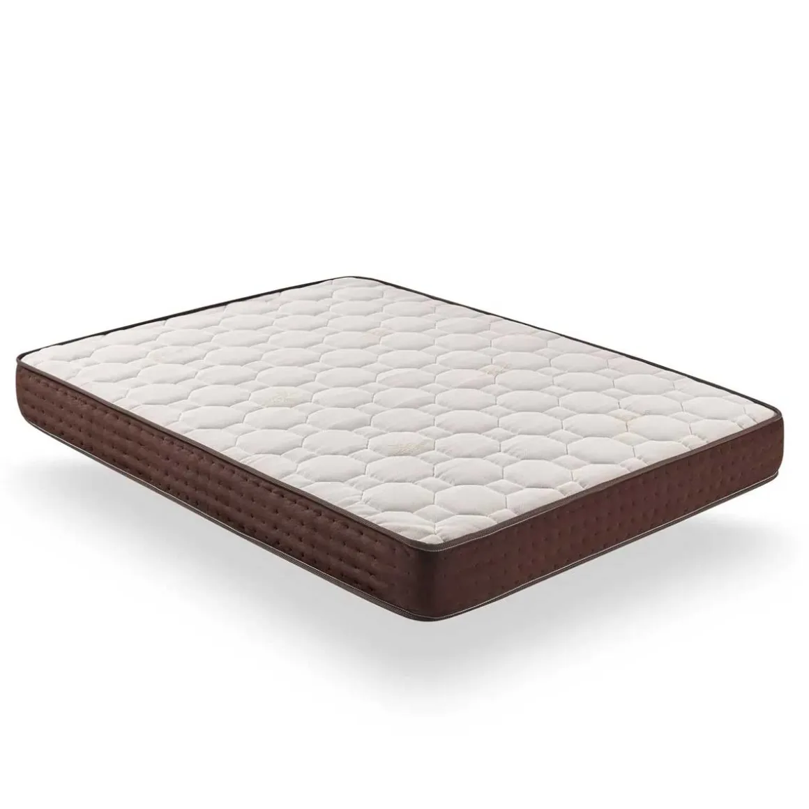 Colchón viscoelástico Visco Luxury Bamboo fibras de bambú blanco/marrón 20 cm
