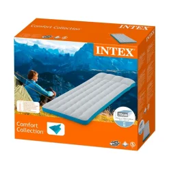 Colchoneta hinchable Intex gris/azul 20x72x189 cm
