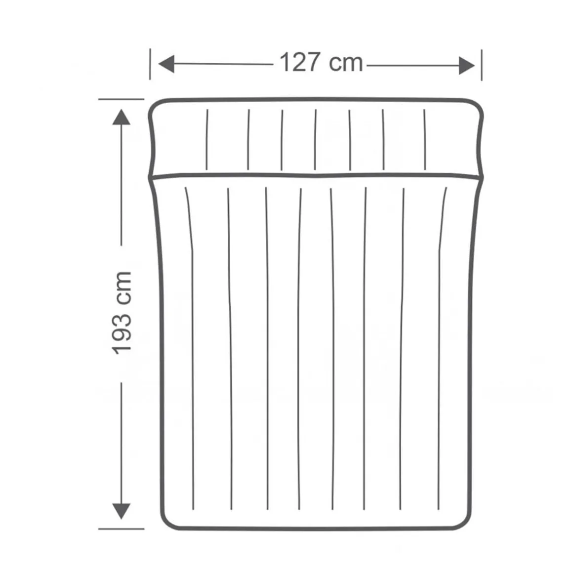 Colchoneta hinchable Intex gris/azul 24x127x193 cm