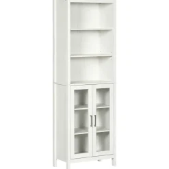 Columna de baño Austin Kleankin vitrina + estantes regulables blanco 162x53x30 cm