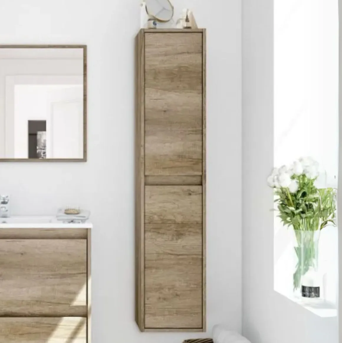Columna de baño Dakota 2 puertas 140x30x26 cm