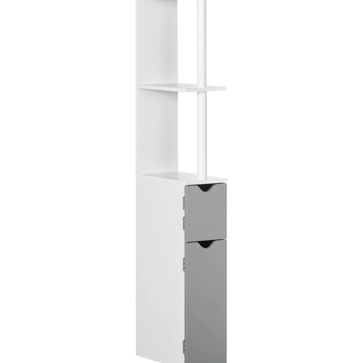 Columna de baño Dallas Kleankin 2 estantes + 2 armarios 118x29,8x15,2 cm