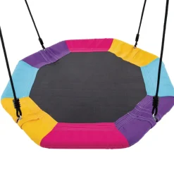 Columpio doble infantil Intex con nido 3-10A acero verde/azul 200x254x235 cm