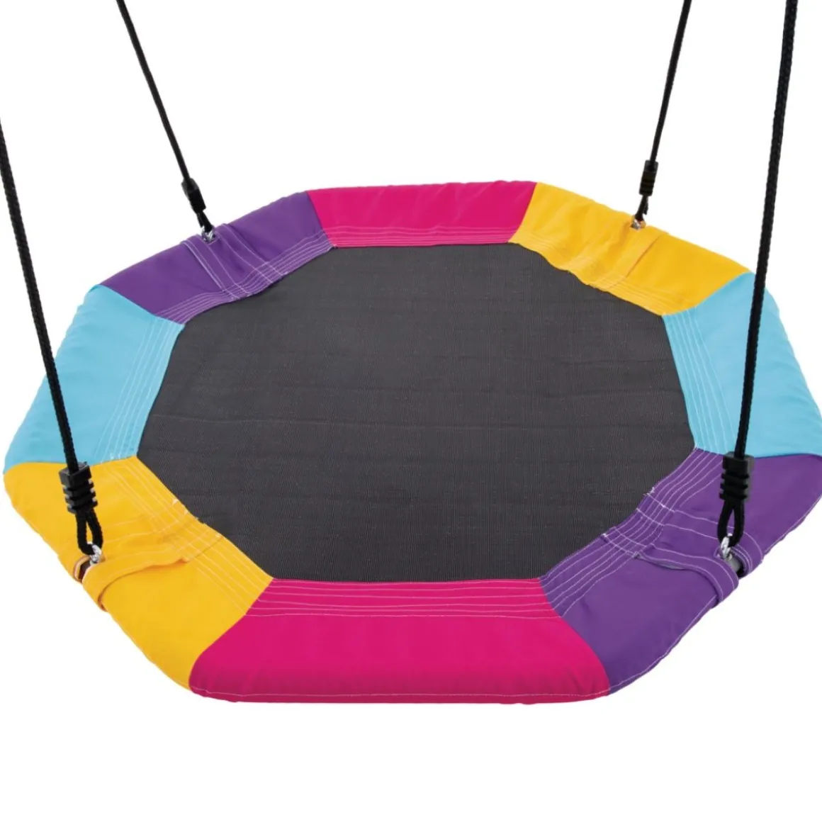 Columpio doble infantil Intex con nido 3-10A acero verde/azul 200x254x235 cm
