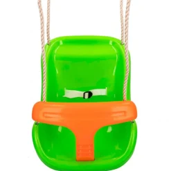 Columpio Infantil Cb Toys Doble Sistema De Seguridad 10m Naranja Verde 50 37 42 5 Cm