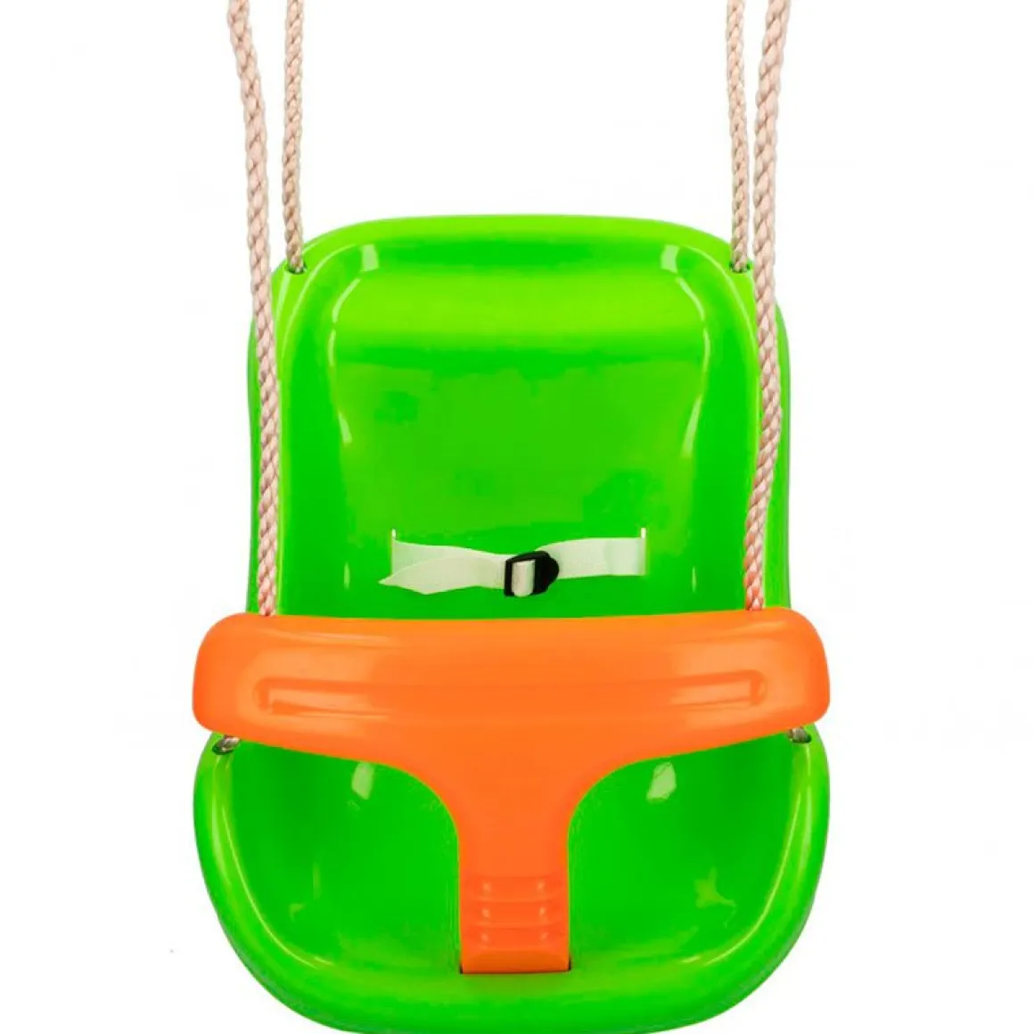 Columpio Infantil Cb Toys Doble Sistema De Seguridad 10m Naranja Verde 50 37 42 5 Cm